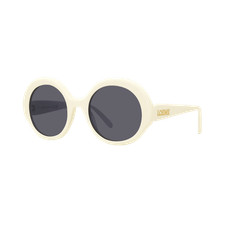Loewe LW40135F 25A Sunglasses Unisex White Round New