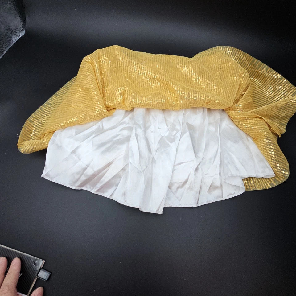 Tutú de Lentejuelas Doradas Disfraz Unisex Adulto Disfraz Disfraz Disfraz Conjunto, Talla Única, Nuevo con Etiquetas Foto 4 de 4