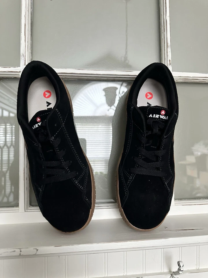 Airwalk Camino SD Puntera Compuesta Mujer Seguridad Zapatos de Trabajo Negro Gris Talla 10M NUEVO Foto 4 de 4