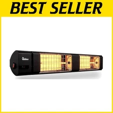Carbon Infrared Heater for Patio & Garage, 10260 BTU, Black