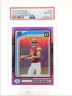 JAYDEN DANIELS 2024 DONRUSS OPTIC PREVIEW RATED ROOKIE PINK B RC PSA 10 Q0004