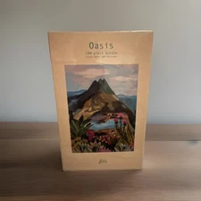 New Fitspuzzle Oasis 500 Piece Puzzle. Landscape Mountain Outdoor Scene SEALED 