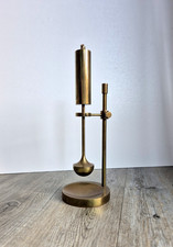 alte Öllampe mit kardanische Aufhängung - Design Ammonsen - Messing Tischlampe