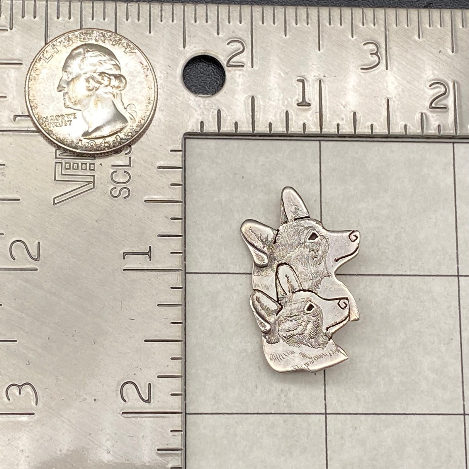 Vintage Cardigan Corgi Dog Braumuller Sterling Si… - image 3