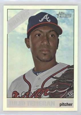 2015 Topps Heritage Retail Chrome Foil Julio Teheran #THC-10 f3e