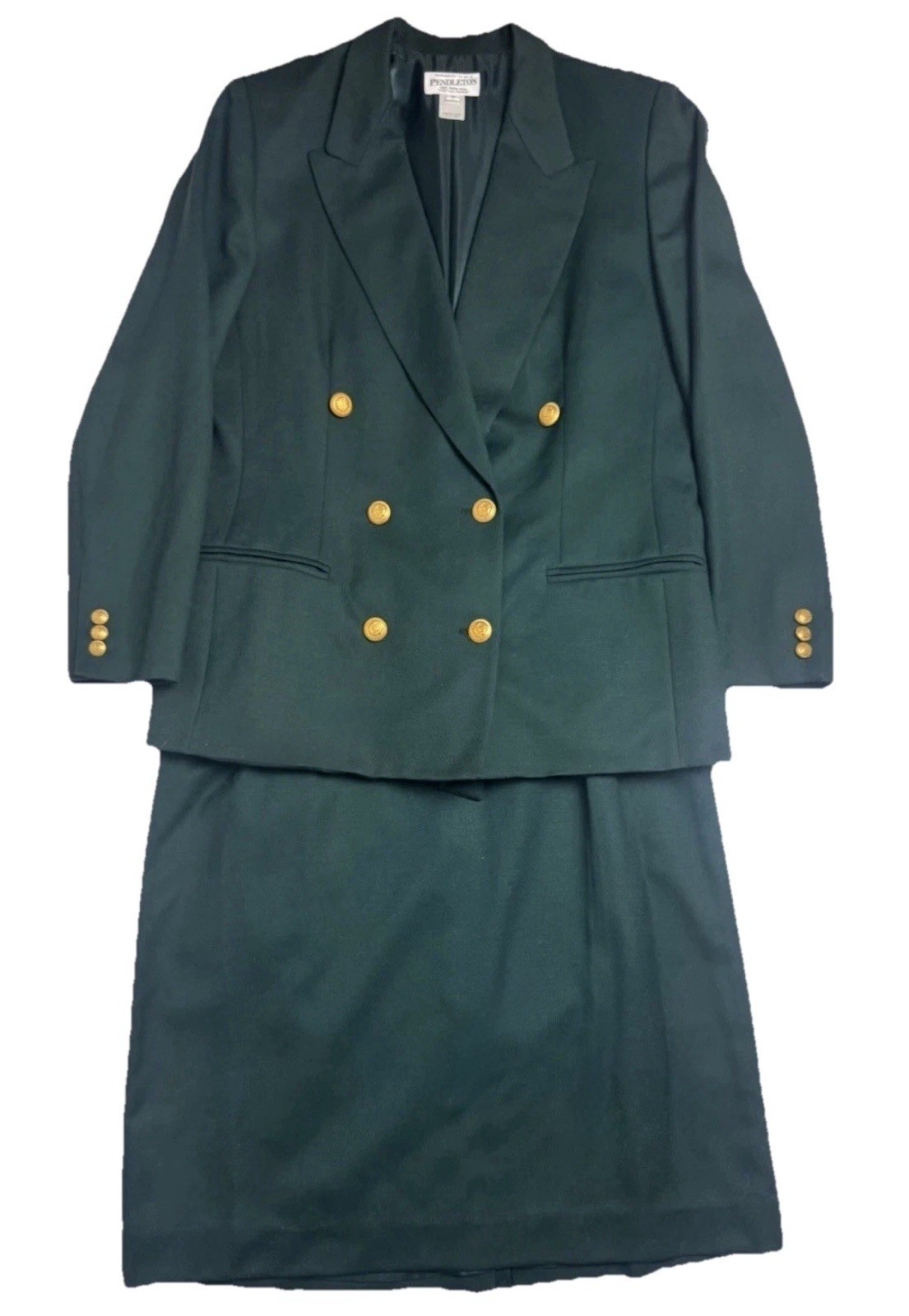 VTG Pendleton Skirt Suit Womens Blazer 14R Skirt … - image 3