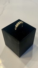 14kt Yellow Gold & Diamond Engagement Eternity Ring 0.5ct Diamonds UK Size O