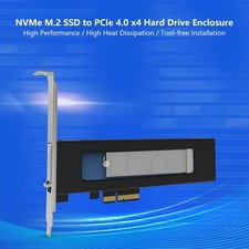 NVMe M.2 SSD to PCIe 4.0 x4 Hard Drive Enclosure for 2230,2242,2260,2280,22110