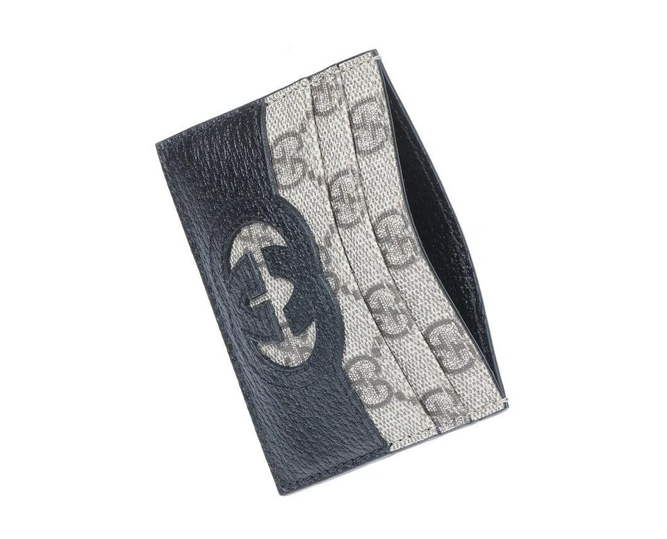 NUEVA TARJETA DE CRÉDITO GUCCI RECORTADA ENTRELAZADA GG GUCCISSIMA CUERO CON ESTUCHE Foto 4 de 4