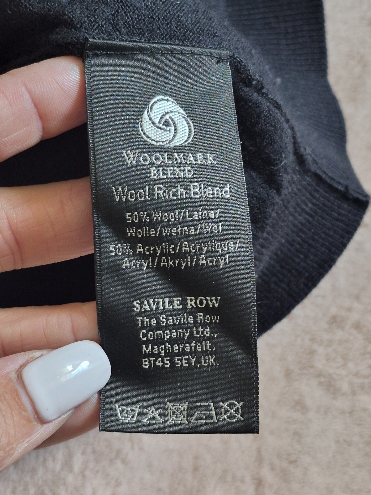 Savile Row Company Wool Blend Zip Cardigan – Men’s M Old Money image 3