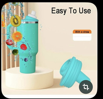 #ad #ad Stanley Quencher H2 Tumbler Adapter 40 oz Compatible w Cirkul Water Bottle Teal $10.00