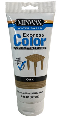 Minwax Express Oak Color Water Based Wiping Stain & Finish for Wood 6 Fl Oz