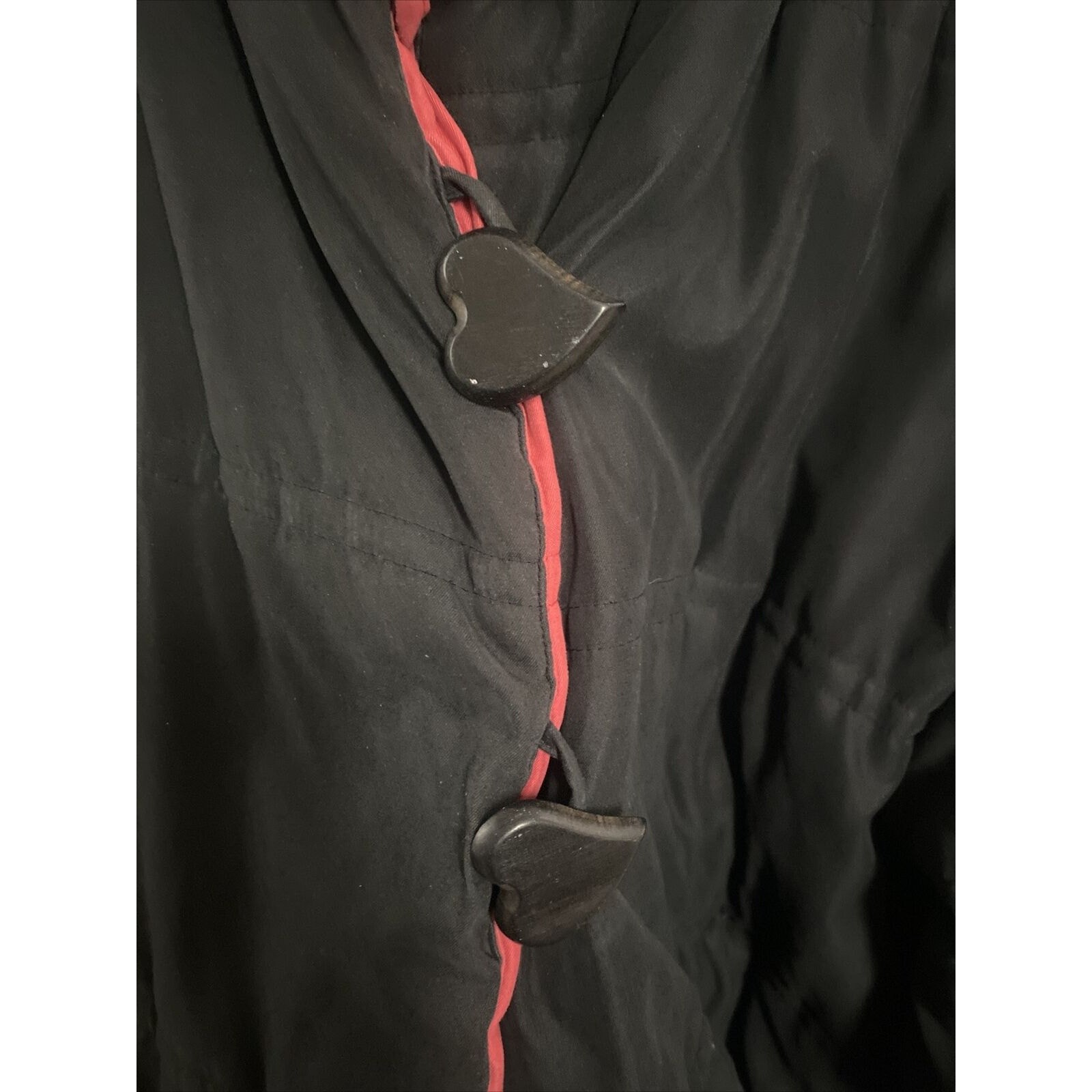 Giacca Yves Saint Laurent Fourrures reversibile nero rosso taglia 38 collo pelliccia