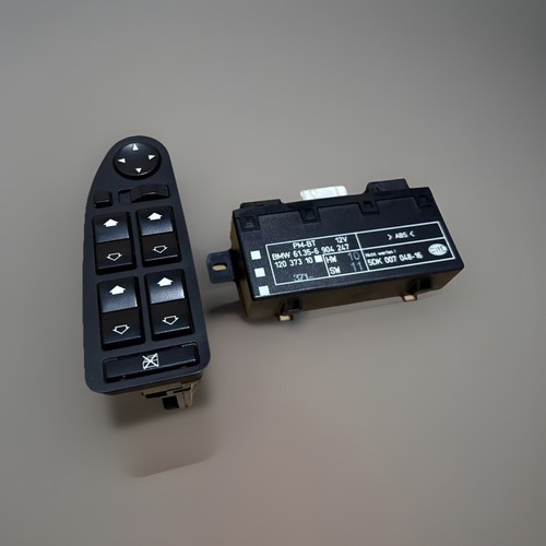 BMW E38 E39 FOLDING Mirror Window Switch & Module Driver Master Power 5 ...