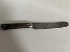 Civil War Era Belt Knife With Pewter Inlay And Wooden Handle