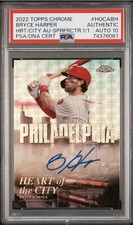 Marketplace image: 2022 Topps Chrome Bryce Harper Heart of the City PHILLY Auto SUPERFRACTOR