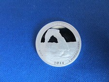 2014-S Silver Quarter ARCHES UTAH Deep Cameo Mirror Proof Upper Grading Ranges