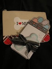 I Heart Mutts Zipper Pouch, 3 Dog Notepads  Pen Included