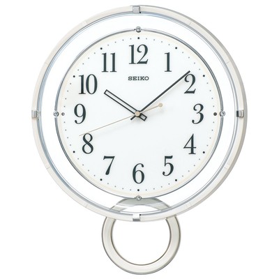 Seiko Clock Wall Clock Radio Analog Decorative Pendulum White PH205W SEIKO
