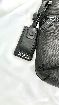 TUMI Alpha Bravo 'Arnold' Black Nylon Zip Flap Crossbody Bag