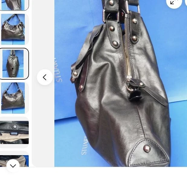 Stuart Weitzman/US Designer/Women's Handbag/HOBO/FRINGE PURSE/L SIZE/BOLSO/$475 - Image 4 of 4