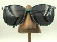 Vintage Lawrence Eyewear 712S Jade Green Oversized Oval Sunglasses FRAMES ONLY
