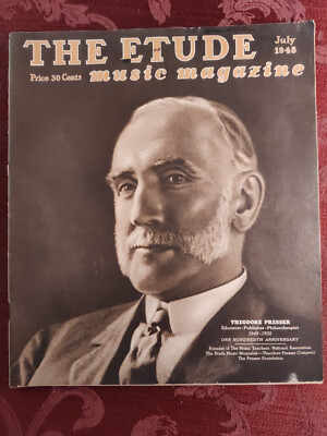 Rare ETUDE magazine July 1948 Aaron Copland Theodore Presser Upton Sinclair