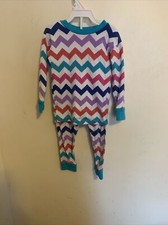 New Jammies 100 Organic Cotton PJ - 2 Pieces Girls 2 T Chevron Printed