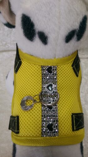 Imbracatura per cane S, Chihuahua, Yorkie..., imbracatura morbida guinzaglio pettorina, gialla - Foto 1 di 7