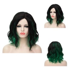 Women Ladies Short Curly Straight Wig Natural Bob Wavy Hair Wigs UK 14inch