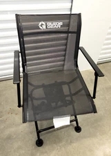 Folding Swivel - Guide Gear Big Boy Comfort Hunting Chair - with Armrest Black