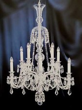 125251 Lampadario in cristallo di Boemia di Marino Cristal 10 luci