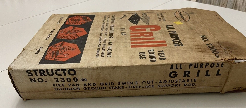 Vintage Structo 2300 All Purpose Bar-B-Q Grill camping Nice! Retro - Image 3 of 4
