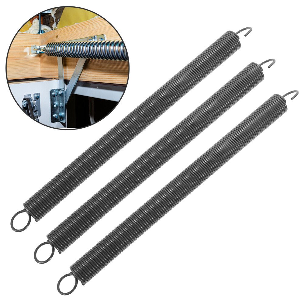 DOITOOL 3er Set Federfedern Für Dachbodentreppen - Ersatzfedern 28cm