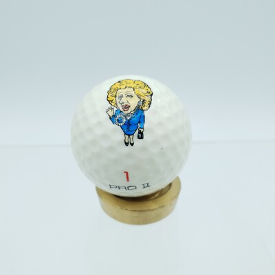 Margaret Thatcher Golfball Spalding PRO II Miners' Strike 1980er selten Vintage