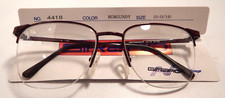 Vintage GIRARD 4418 Burgundy 53/18 Semi Rimless Eyeglass Frame NOS 279