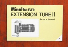 MINOLTA EXTENSION TUBE II INSTRUCTION BOOK/148753