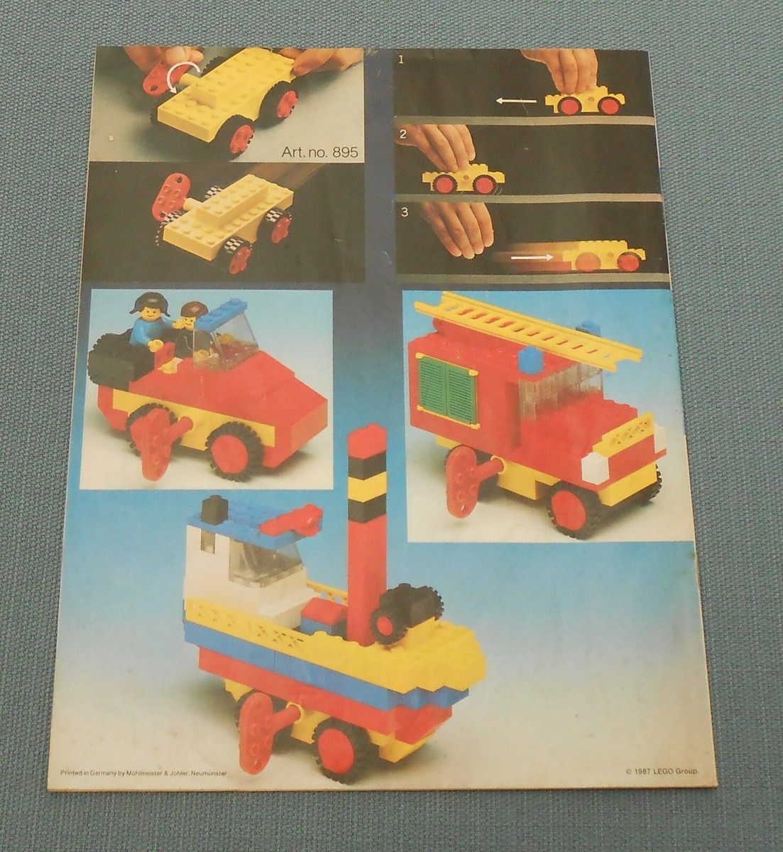 Vintage 1987 Lego Basic 547 Instruction Booklet Manual Children