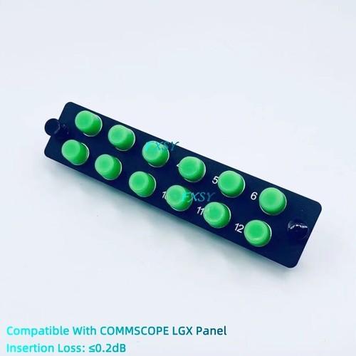 LGX Fiber Optical Panel 12 FC APC Single Mode Adapter Compatible COMMSCOPE LGX - Picture 3 of 7