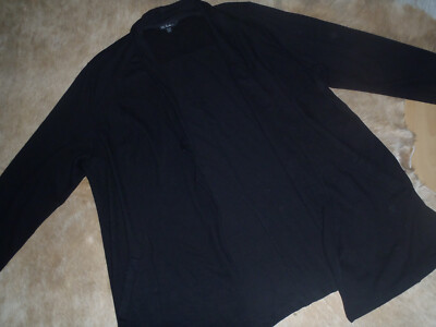Ulla Popken women's cardigan size 50/52 black pattern must see!!