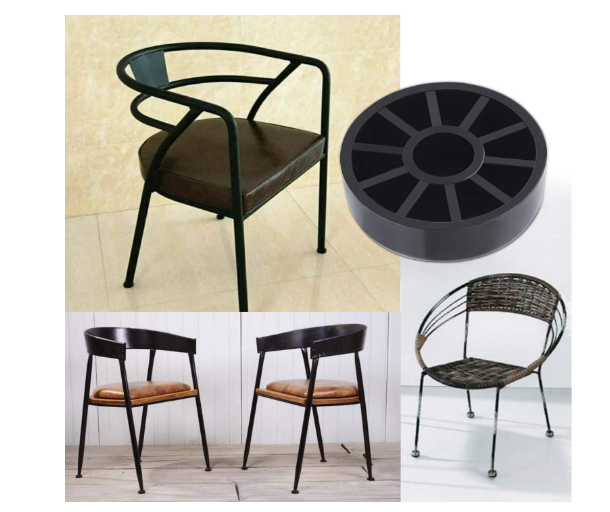 Forever Glides 11/2" Wrought Iron Glides Patio Furniture Feet 24 Pack