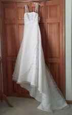 NWT David's Bridal V9302 Beaded Crinoline Wedding Dress Size 4 599 Free Ship 