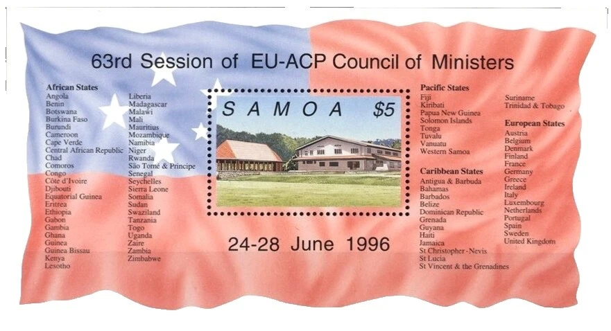 Arquitectura estampillas de Samoa (1962-presente)