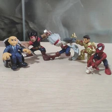 Lot of 5pcs Marvel Squad Hero Professor X Hepzibah Warpath Spider Iron Man  