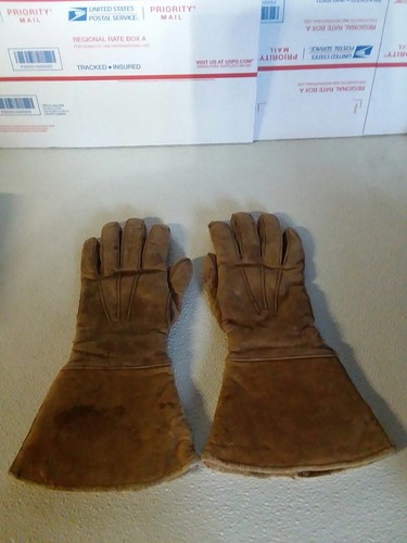 Vintage Gloves Leather gloves fur lined Scully Bros. - 第 1/11 張圖片
