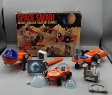 1960s vintage miniflex toy SPACE SAFARI outerspace alien playset in original box