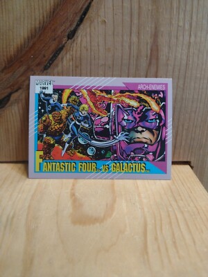 1991 Impel Marvel Universe: #107 FANTASTIC FOUR VS. GALACTUS .   R1