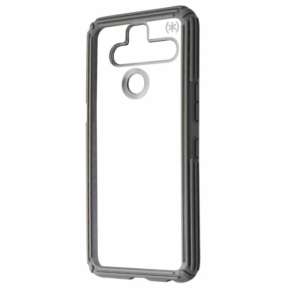 Estuche rígido para LG V50 ThinQ Speck Presidio serie V-Grip - transparente/gris/negro Foto 4 de 4