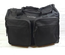Vintage Calvin Klein Black Travel Weekend Carry on Duffle Bag Cosmetics Fragranc