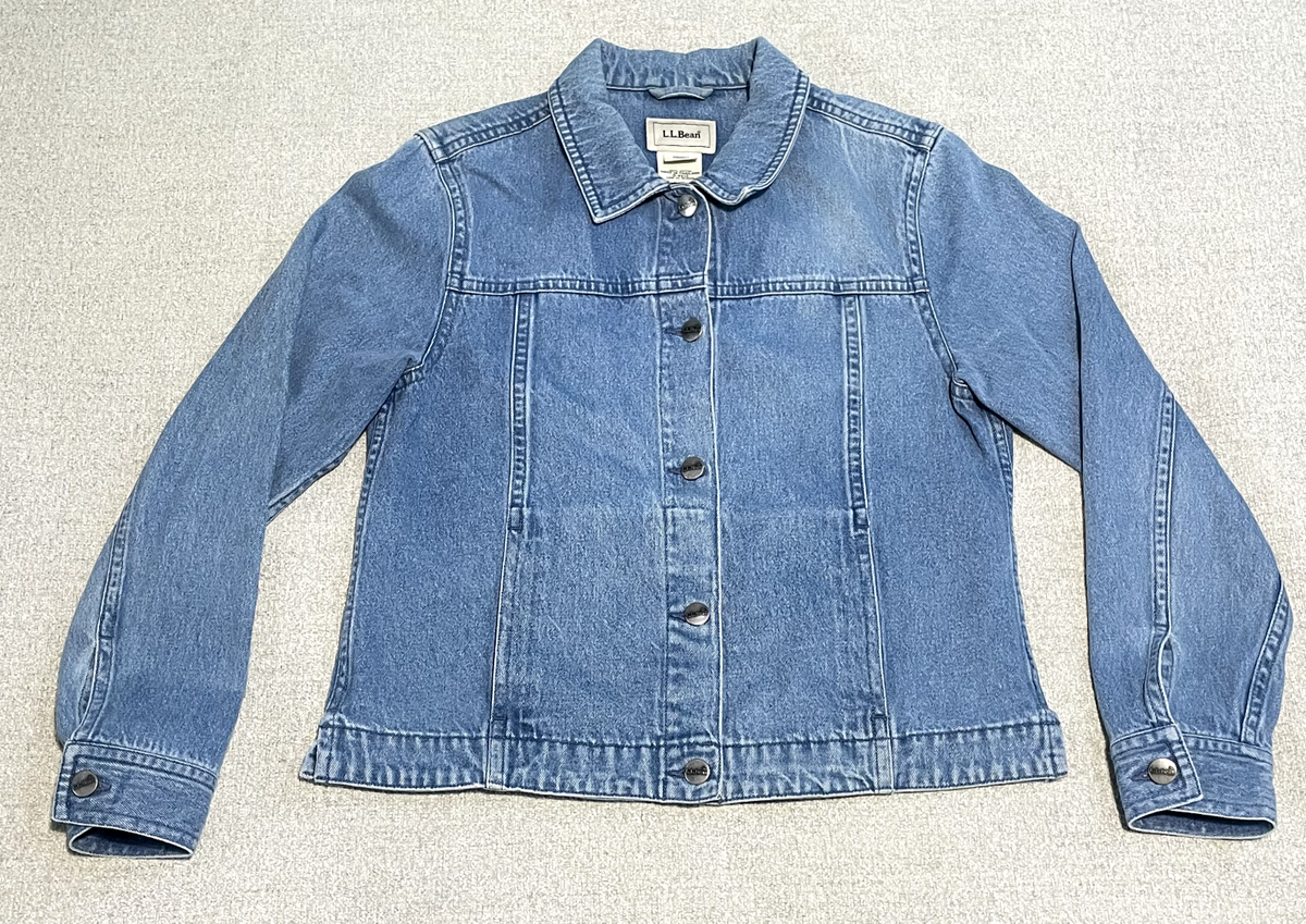 LL Bean Women's Denim Jacket Size Small 0 NX12 L.L. Bean | eBay